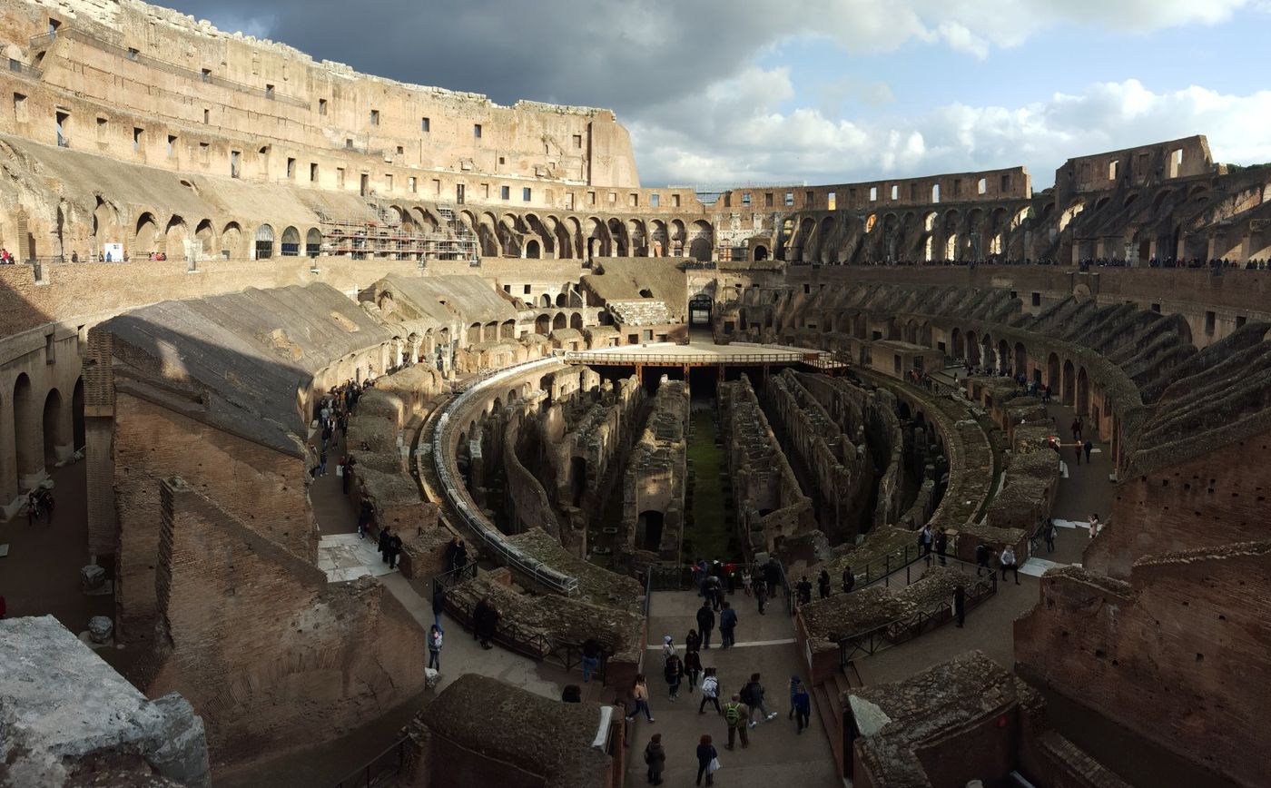 The Coliseum, also called the Flavian Amphitheatre